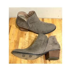 Lifestride Blake Doe Fashion Boot Tan Side Zip Women's Sz 8.5